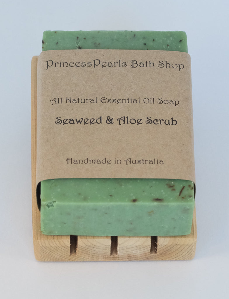 Essential Oil Handmade Soap : Seaweed & Aloe Scrub