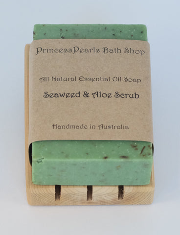Essential Oil Handmade Soap : Seaweed & Aloe Scrub